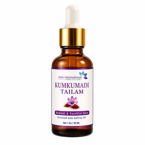 Aura International Kumkumadi Tailam Face Oil 30 ml | Enriched with Saffron Oil